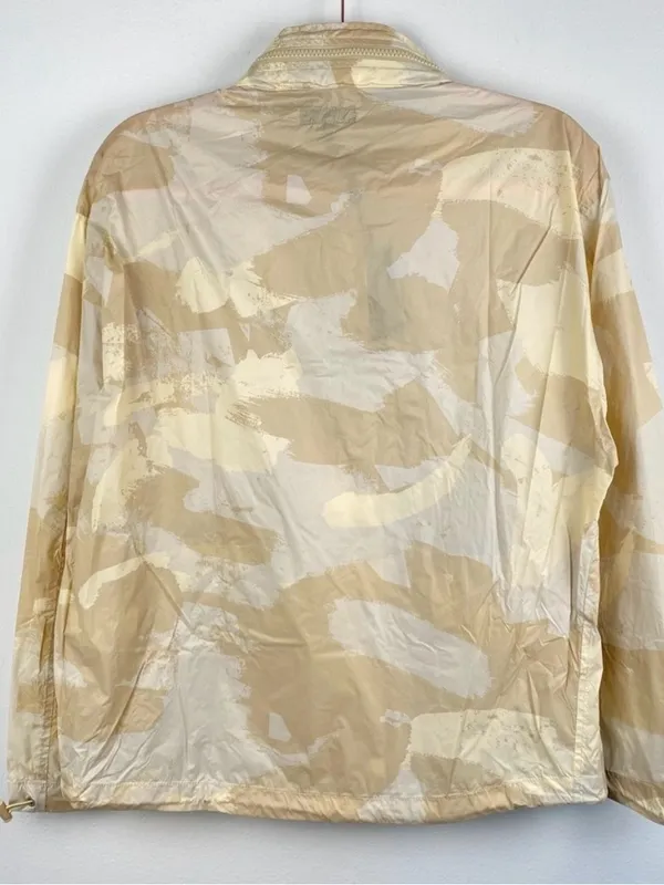 Rag & Bone Beige Camo Hooded Utility Windbreaker Jacket - Image 7