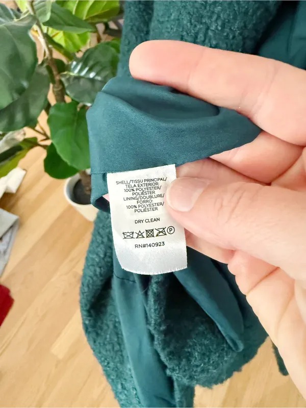 Loft Funnel Neck Coat Sz L - Image 6