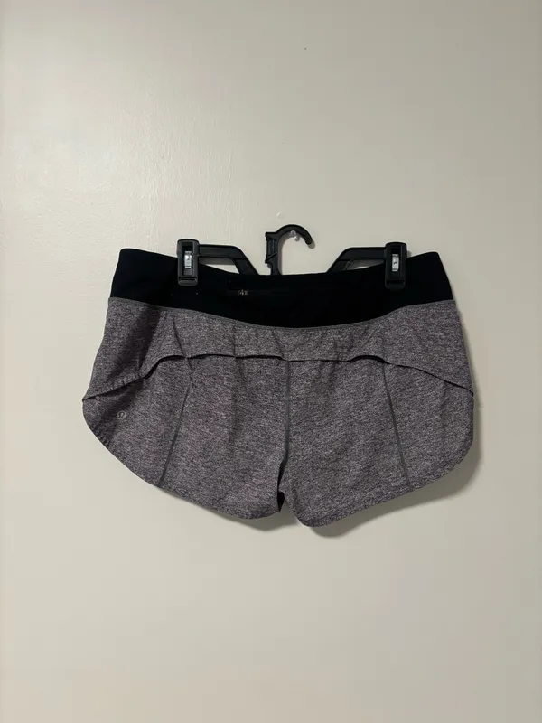 Grey Lululemon Speed Up Shorts - Image 2