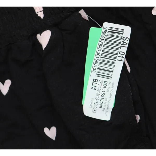Honeydew Womens Sun Lover Lounge Pants 18988 Black Hearts S - Image 3