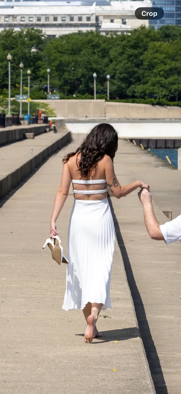 White Strapless Lulus Dress - Image 3
