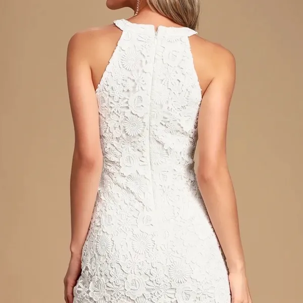 Lulu's White Lace Mini Dress‎ - Image 4