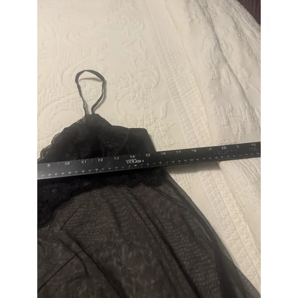Victoria's Secret Babydoll Slip Size L 170/104A Black Sheer - Image 10