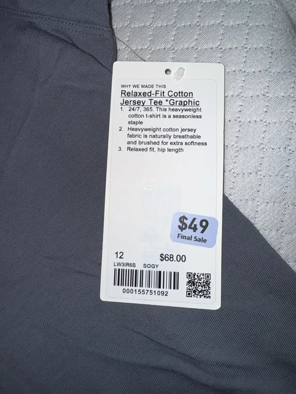 Lululemon Relaxed Fit Cotton Jersey T-Shirt - Image 2