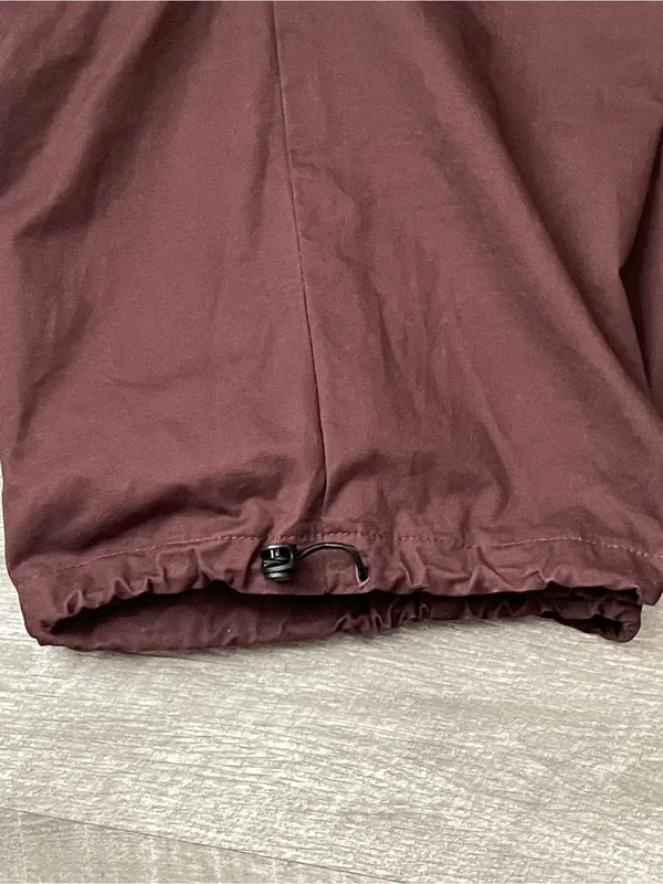 EASY MONEY SZ M Drawstring Cargo Pants - Burgundy - Image 4