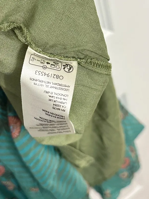 FREE PEOPLE Alejandra Smocked Bodice Tiered Sundress in Green Size Small - Image 7