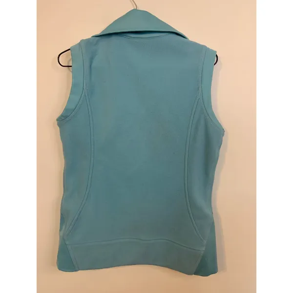 Columbia Fleece Vest Womens Medium Blue Excellent Full Zip Sleeveless Outdoor - Image 6