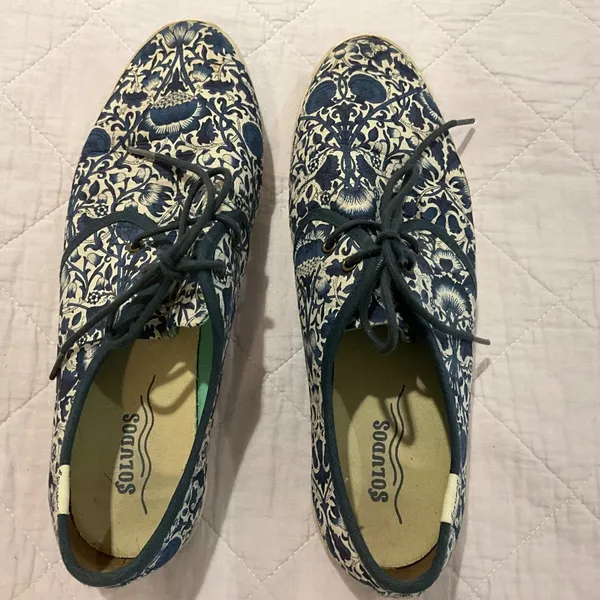 SOLUDOS Botanical Navy Classic Sneaker Size US 9 - Image 2