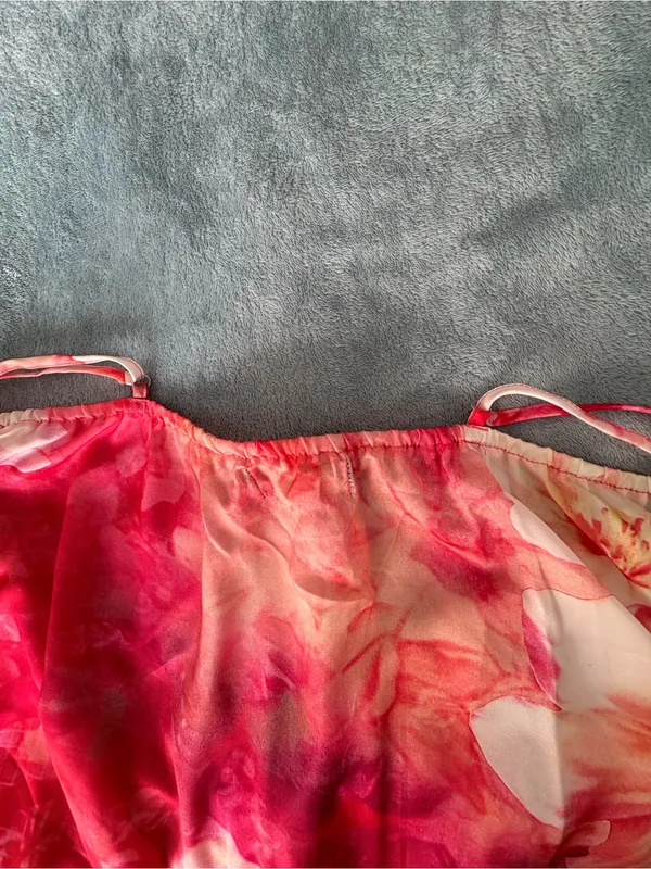 Buffalo Jeans by NWT Pink Floral Cami Tank Top XL Adjustable Straps - Image 12