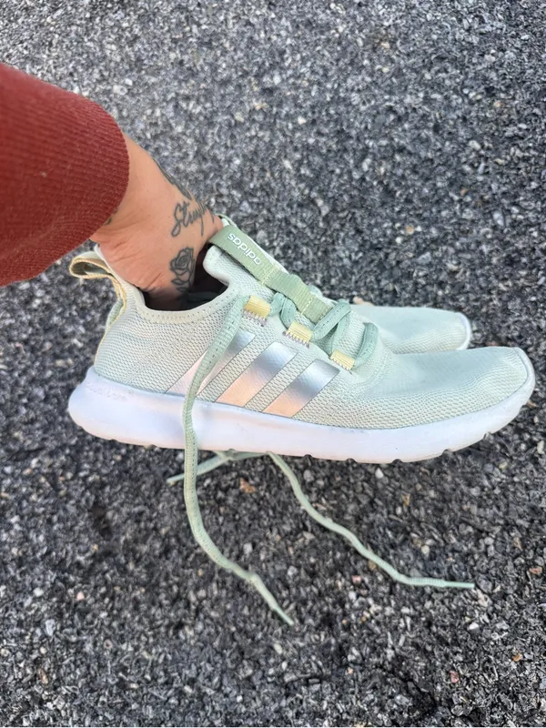 Adidas Cloudfoam Pure Mint Green Running Shoes Women’s 6.5 - Image 5