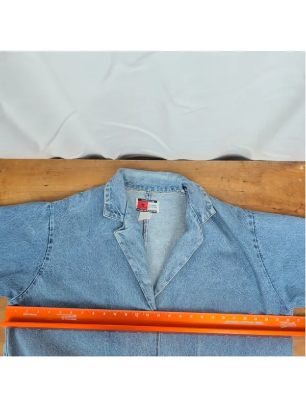 Vintage Cotton Denim Ladies' Blazer - Image 5