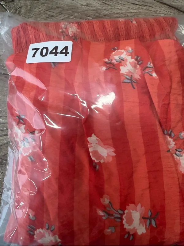 Anthropologie red‎ striped mini dress size medium - Image 7
