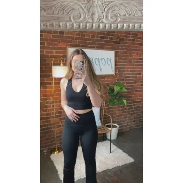 SPANX Booty Boost Flare Pants with Built-In Lift in Very Black Size Large - Image 14