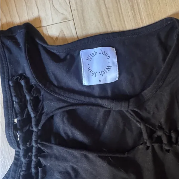 With Jean Elegant Black Sleeveless Dress - Image 2