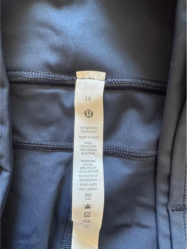 Lululemon Fast & Free With Pockets High Rise 25” True Navy Size 18 NWT - Image 6