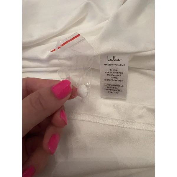 Lulus Eternity Together White Satin Halter Mermaid Maxi Dress Size Large Bridal - Image 10