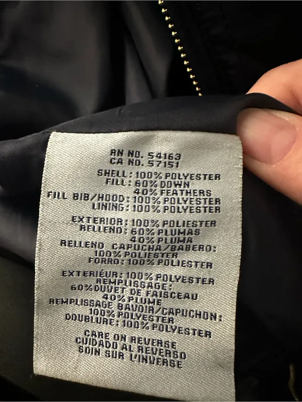 E7. Cole Haan Navy Packable Quilted Puffer Coat - Image 5