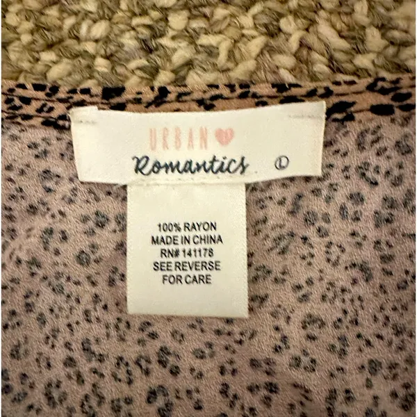 Urban Romantics Women’s cheetah print blouse - Image 2