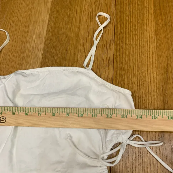 Aerie Women White‎ Linen Blend Cutout Side Tie Mini Dress Summer Size Small S P - Image 2