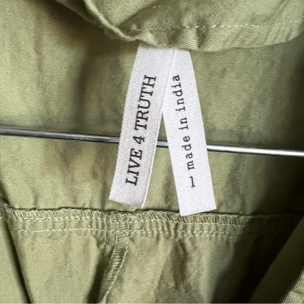 Live 4 Truth Sage Green Button Down Safari‎ Dress - Image 6