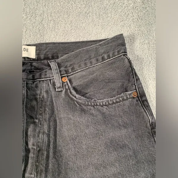 Agolde denim jeans 90’s jean black 27 distressed - Image 7