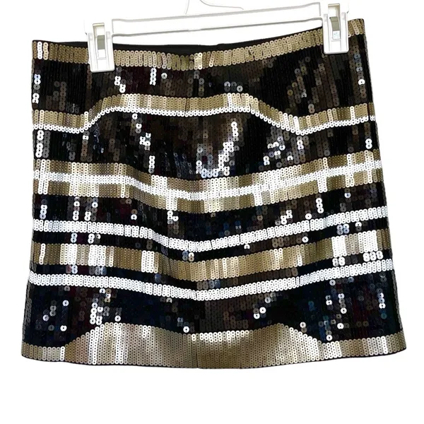 Express Womens Skirt Sz Small Sequins Short Party Evening Disco Retro Short - Image 2