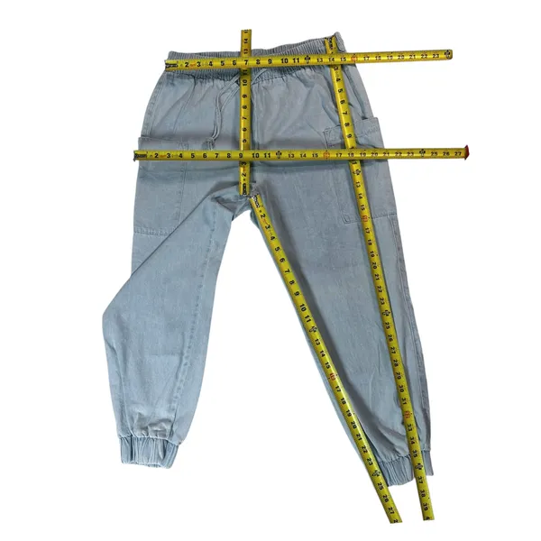 Indigo Rein Light Wash Jogger Casual Pants Elastic Drawstring Waist Size XL - Image 7