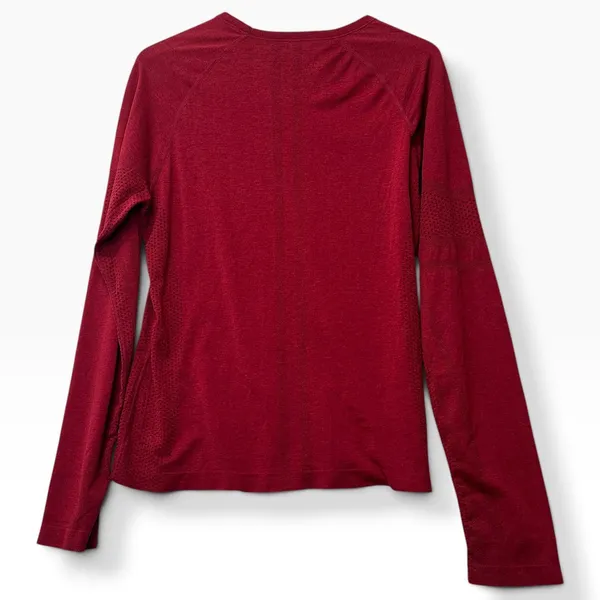 FIGS Salta Seamless Burgundy Red Performance Underscrub Top W18KW1002 Women XL - Image 4