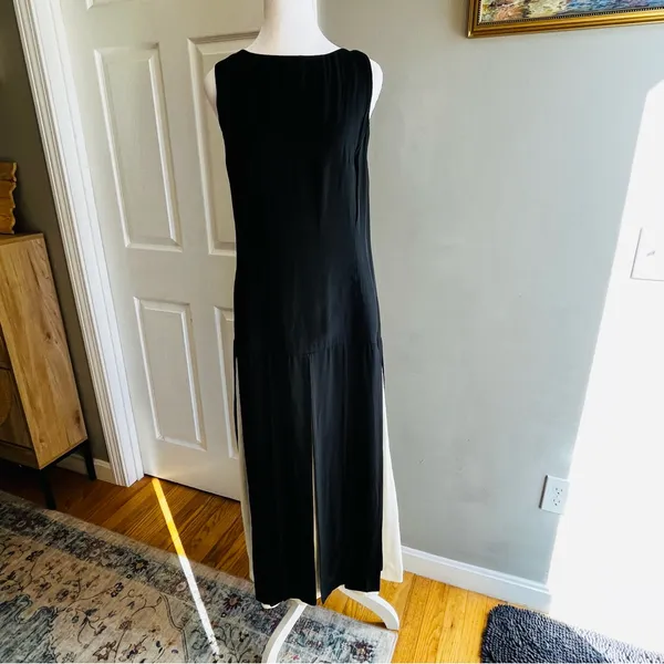 Bitte Kai Rand Black White Split Skirt Sleeveless Maxi Dress EU 36/38 US S/M - Image 2