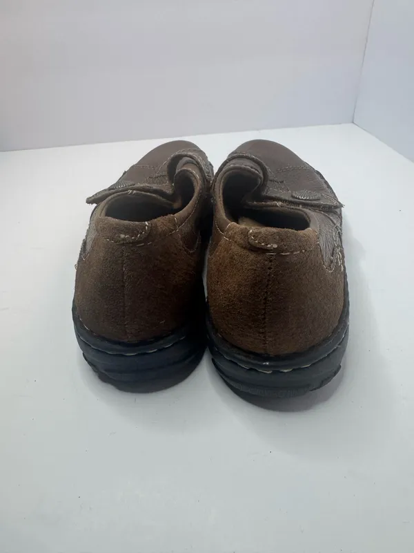 Earth Origins By Earth Brown Leather Slip Ons Size 6M - Image 5