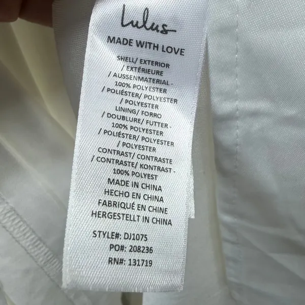 Lulus Luxe Bridal NWOT Bria White Satin Basque Waist Maxi Wedding Dress Medium - Image 9