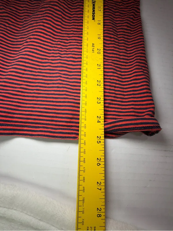 Striped Red Turtleneck Sweater Size XL - Image 3