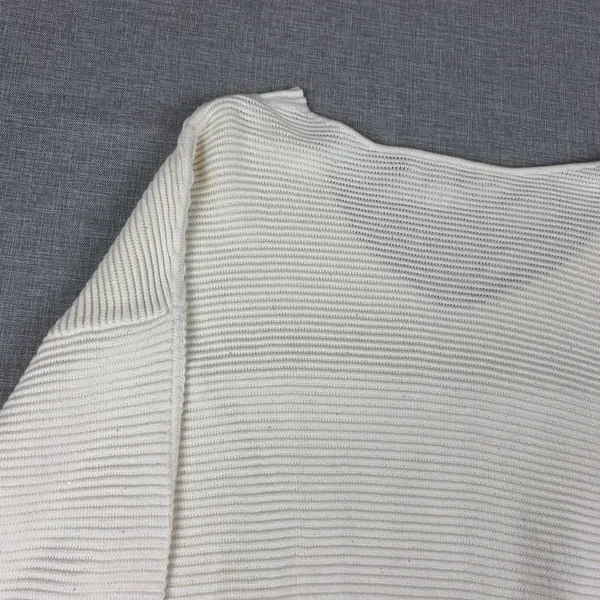Tommy Bahama Sweater Womens L White Cotton V Neck Dolman Sleeve Knit Pullover - Image 12