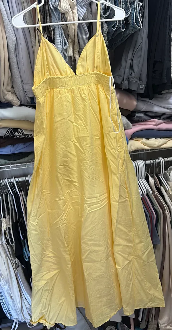 Yellow Maxi Dress Size M - Image 3