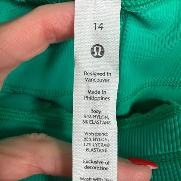 Lululemon 14 Dance Studio Mid Rise Pant Full Length Kelly Green Stretch Athletic - Image 7