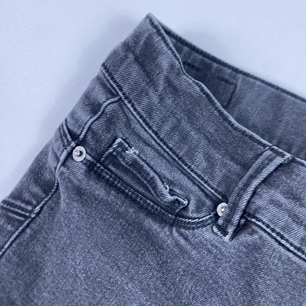 Juicy Couture Jeans Womens 2 Gray Charcoal Wash Mid Rise Skinny Stretch‎ Denim - Image 7