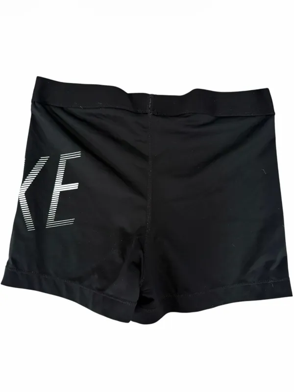 Nike Pro Black Women's Bike Shorts with Branded Waistband - Image 3
