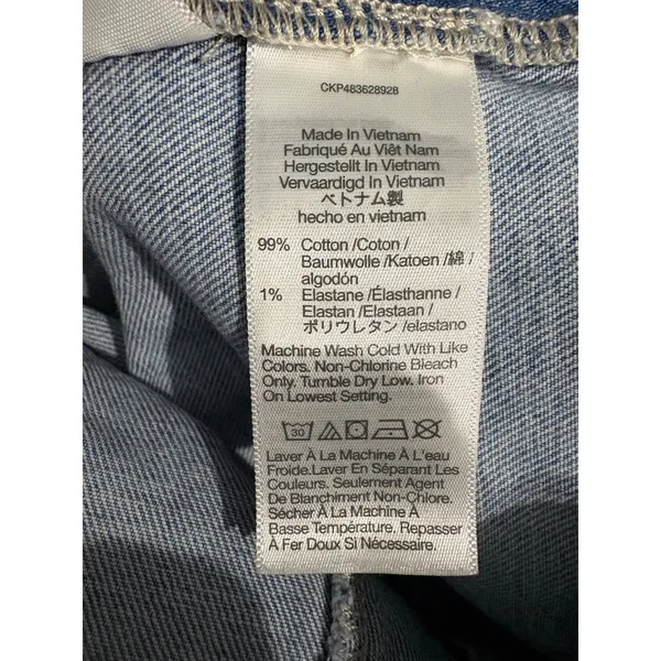 Madewell The Emmett Wide Leg Crop Jean: Welt Pocket Edition Womens 28 Blue NO604 - Image 6