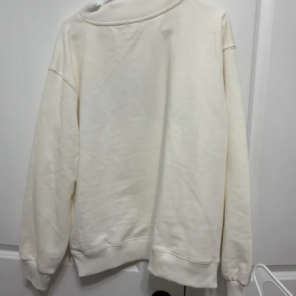 Parke SOLD OUTTarget Collab Cream Mockneck Pullover Oversized Sweatshirt L/XL - Image 4