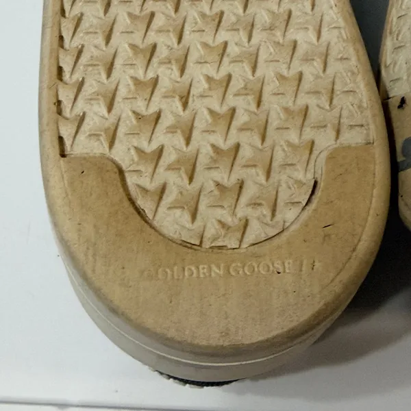 Golden Goose PureStar Low Top Sneakers White Leather Glitter Heel Size 38 US 8 - Image 15