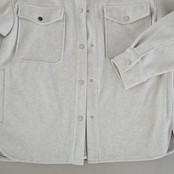 Zara Off White Soft Button Down Overshirt Woman’s Jacket Size M - Image 5