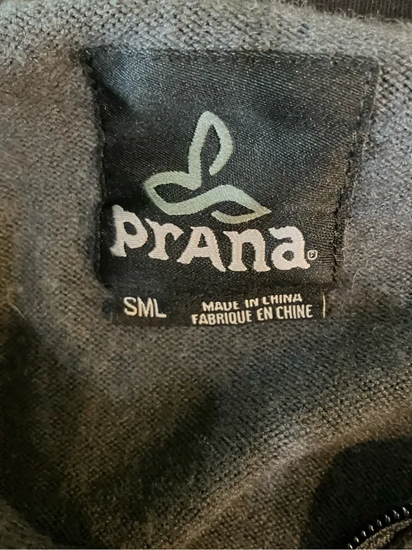 Prana Calimero 1/2 Zip Pullover Sweatshirt Long Sleeve Size S - Image 2
