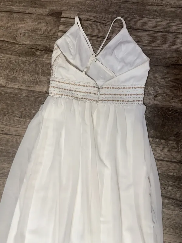 Lulu's White Lace-Trim Spaghetti Strap Maxi Dress - Image 6