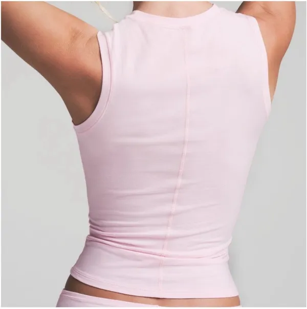 SKIMS Heart Cotton Blend Jersey Tank - Image 2