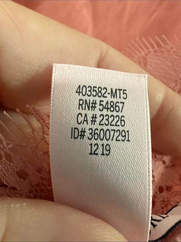 VICTORIAS SECRET Lace-Trim Cami Top in Dusty Rose Size XL - Image 6