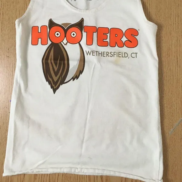 B62 Hooters Girl Worn Vintage Uniform Tank from Wethersfield Connecticut Size Xs - Image 3