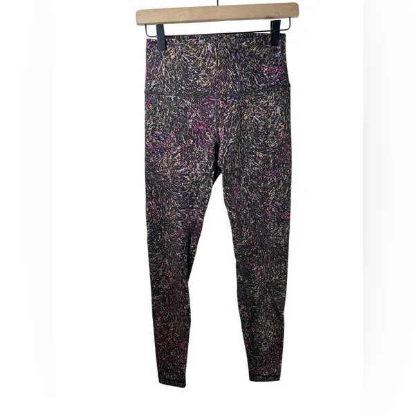 Lululemon Wunder Train High Rise Tight Leggings 28 Topography Multi Size 8 - Image 3