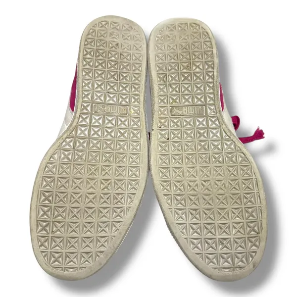Puma Womens Suede Pink Fuchsia Purple Low‎ Top Shoes Size 8.5 355462 38 - Image 6