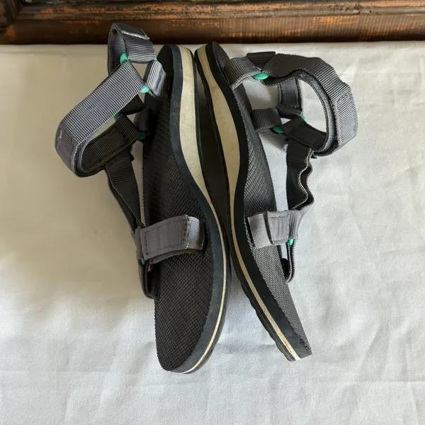 Teva Original Universal Gray & Teal Outdoor Hiking Sandals 1003987 Women's 10 - Image 7