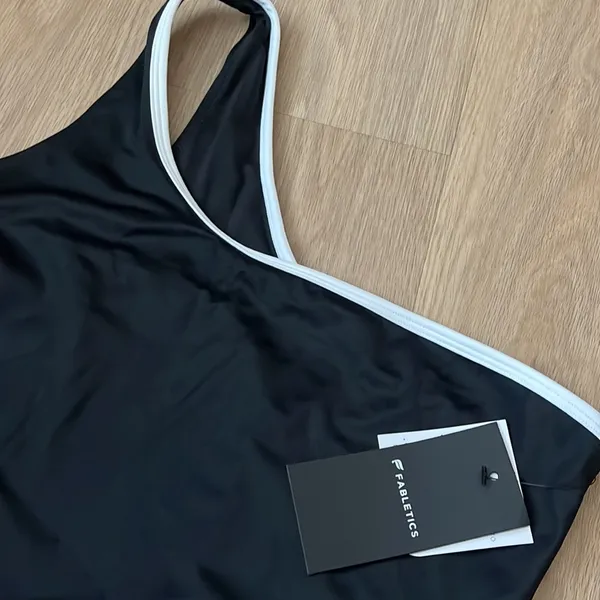 Fabletics One Shoulder Cutout One-Piec Women's Swimsuit L - Image 8